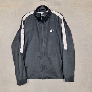 Nike Tribute Track Jacket mens XL black white‎ full zip